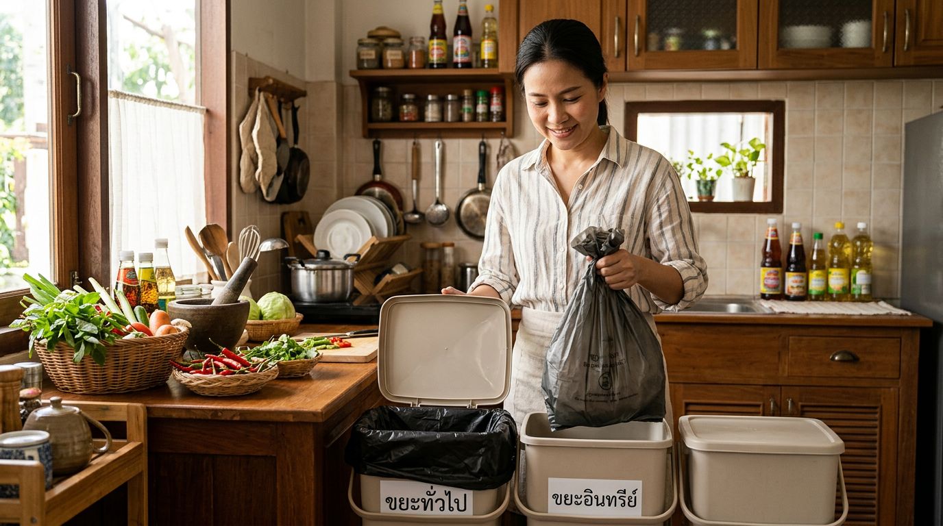 ถุงขยะย่อยสลายได้ vs พลาสติกทั่วไป เทียบให้เห็นชัดว่าอะไรคุ้มกว่าในครัวไทย