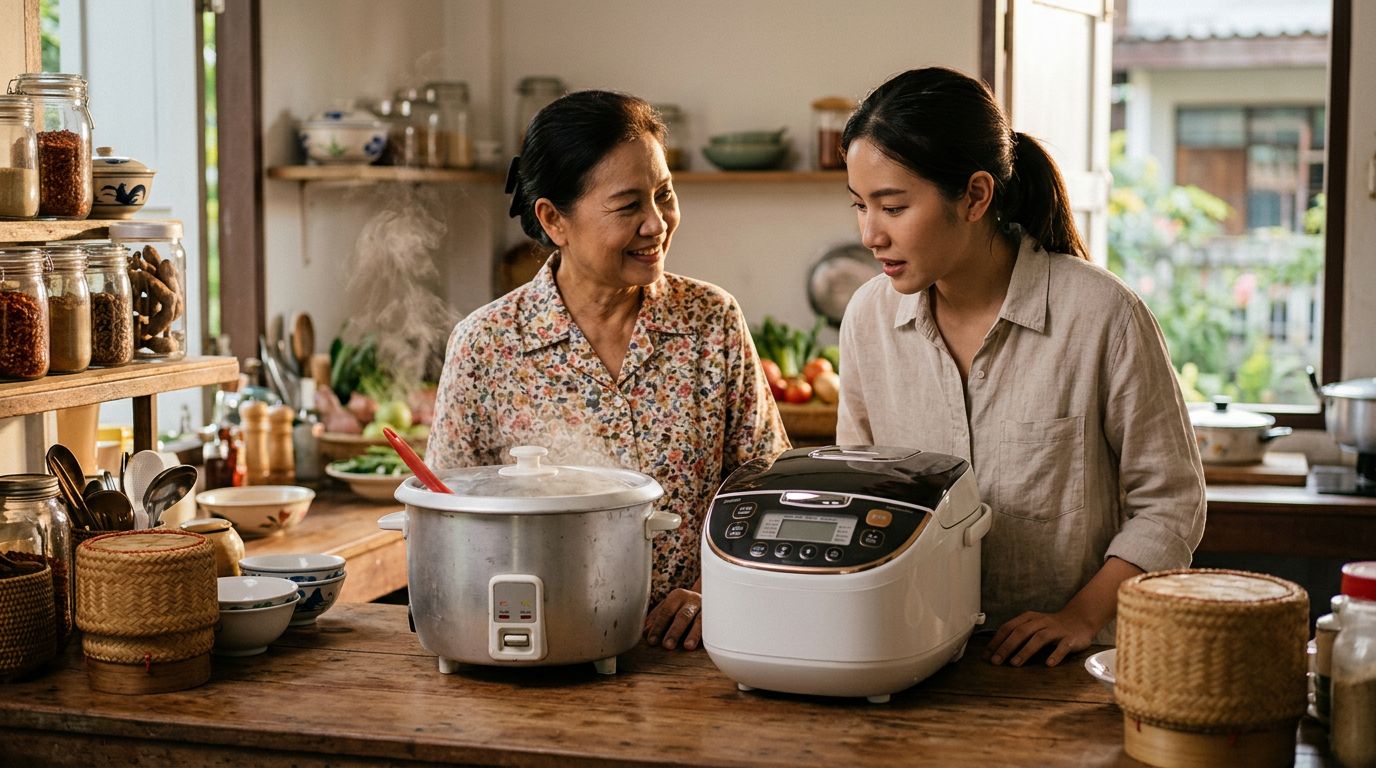 หม้อหุงข้าวอัจฉริยะ Smart Rice Cooker กับหม้อธรรมดา ต่างกันตรงไหนจริงๆ และใครควรเลือกอะไร