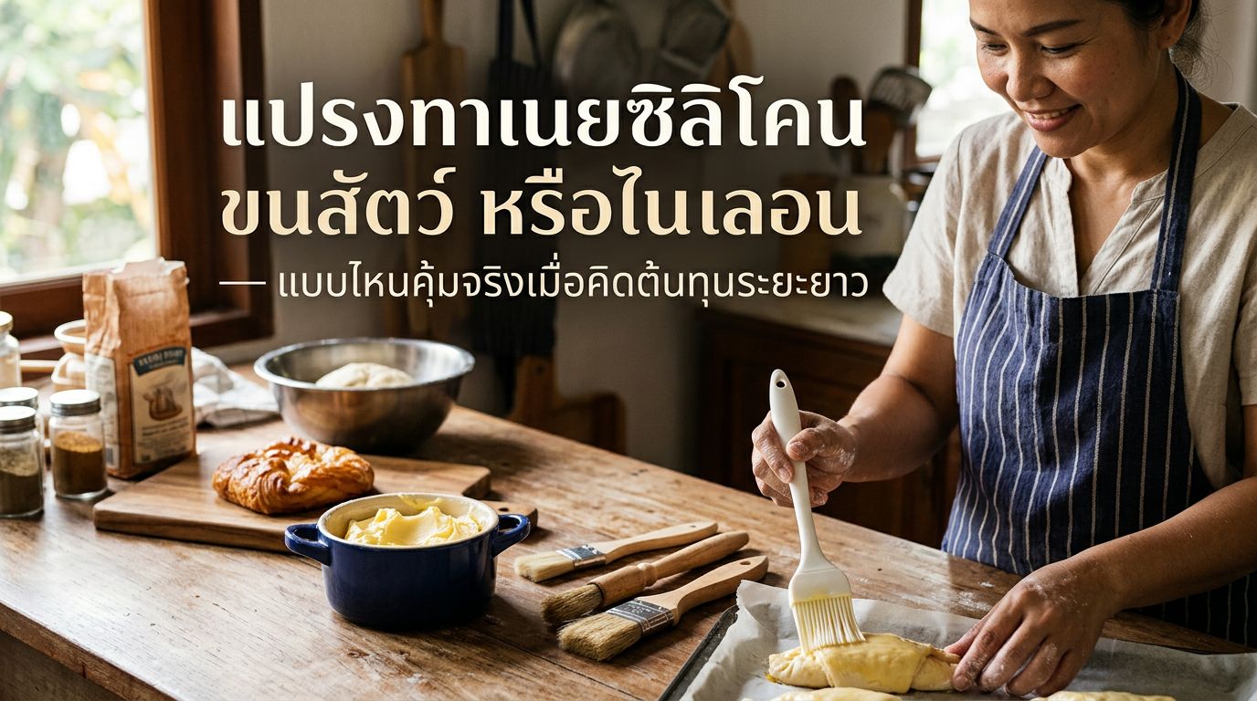 แปรงทาเนยซิลิโคน ขนสัตว์ หรือไนลอน — แบบไหนคุ้มจริงเมื่อคิดต้นทุนระยะยาว