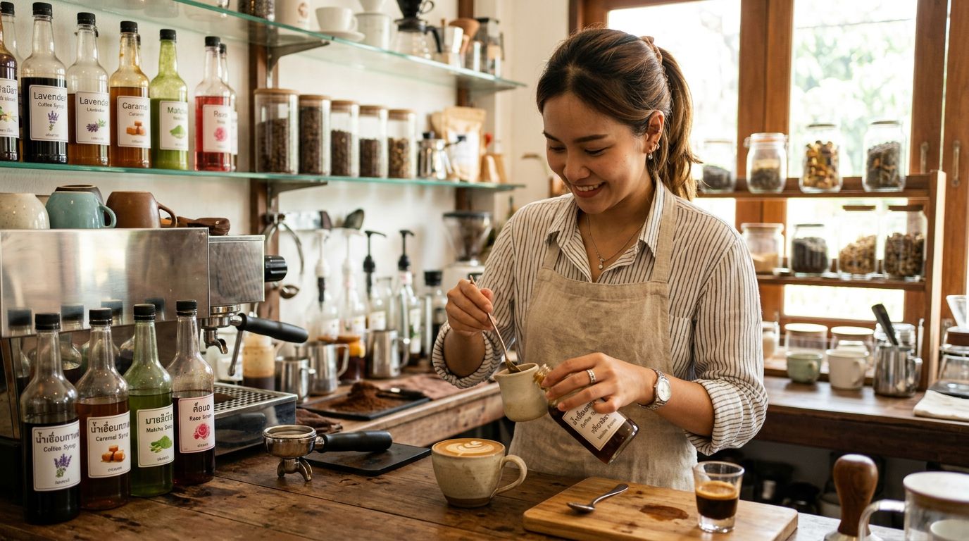 น้ำเชื่อมกาแฟ ชา กลิ่นต่างๆ เลือกยังไงให้รสชาติเหมือนร้านคาเฟ่ ไม่ใช่แค่หวาน